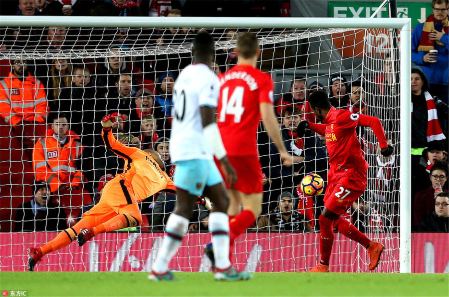  安东尼奥倒钩破门西汉姆联主场战平热刺保持不败